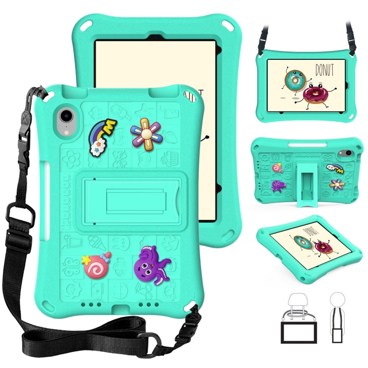 For iPad mini 6 / mini 2024 Hi Baby EVA Full Body Tablet Case with Strap(Mint Green) by bashfashion