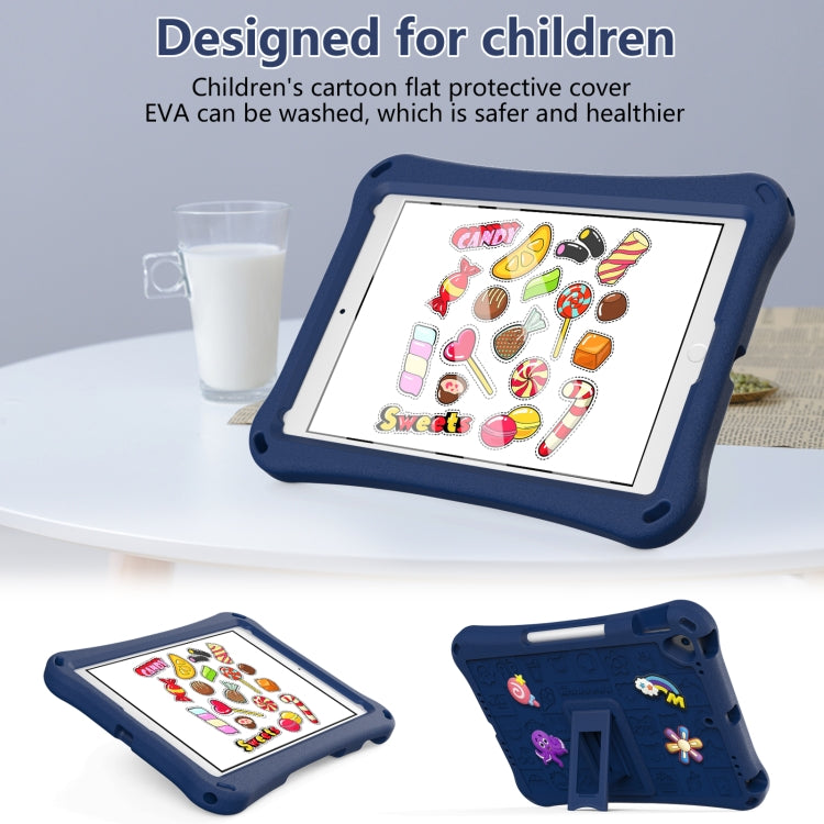 For iPad 10.2 2019 / 2020 / 2021 Hi Baby EVA Full Body Tablet Case with Strap(Navy Blue) by bashfashion