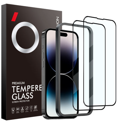 For iPhone 14 Pro Max NORTHJO 2pcs A++ Tempered Glass Film with Installation Frame by NORTHJO