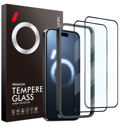 For iPhone 16 Pro Max NORTHJO 2pcs A++ Tempered Glass Film with Installation Frame by NORTHJO