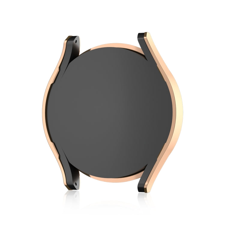 For Samsung Galaxy Watch 7 40mm Single Diamond Hollow PC Watch Protective Case(Gold) by bashfashion