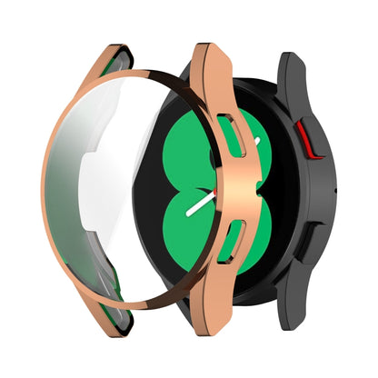 For Samsung Galaxy Watch FE 40mm Full Coverage TPU Electroplated Watch Protective Case(Rose Gold) by bashfashion