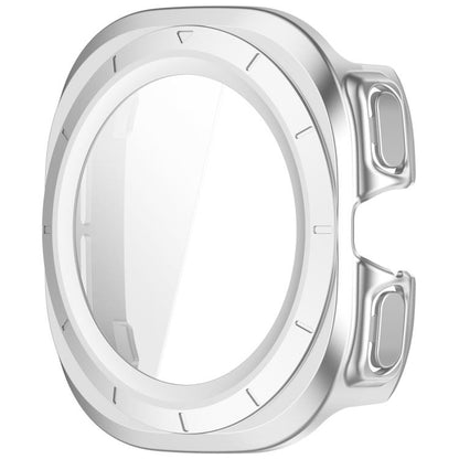 For Samsung Galaxy Watch Ultra 47mm / Ultra 2025 Tempered Film Integrated Waterproof PC Watch Protective Cover(Silver) by bashfashion