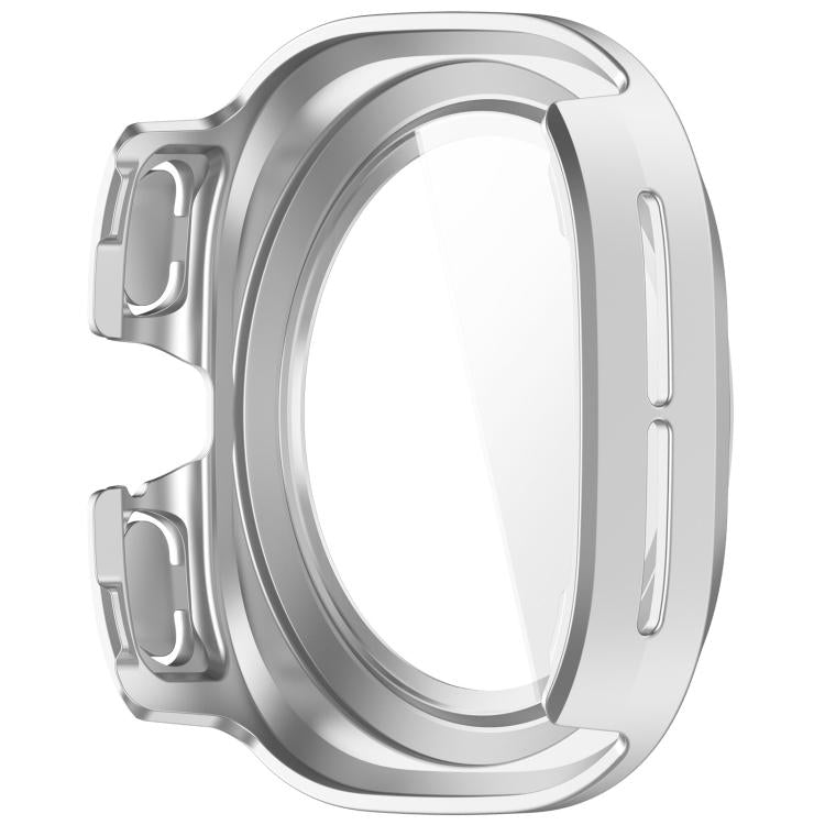 For Samsung Galaxy Watch Ultra 47mm / Ultra 2025 Tempered Film Integrated Waterproof PC Watch Protective Cover(Silver) by bashfashion