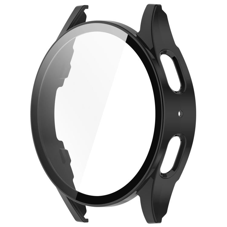 For Samsung Galaxy Watch 7 40mm Tempered Film Integrated Waterproof PC Watch Protective Cover(Black) by bashfashion