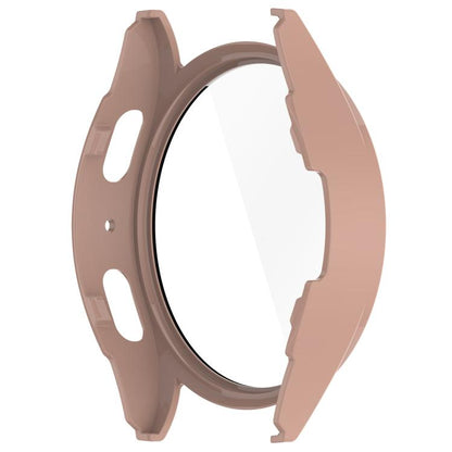 For Samsung Galaxy Watch 7 40mm Tempered Film Integrated Waterproof PC Watch Protective Cover(Pink) by bashfashion