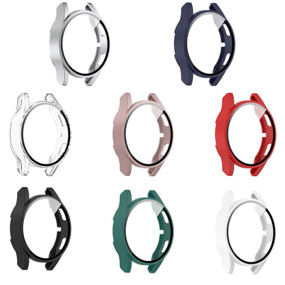 For Samsung Galaxy Watch FE 40mm PC + Tempered Glass Film Integrated Watch Protective Case(Black) by bashfashion