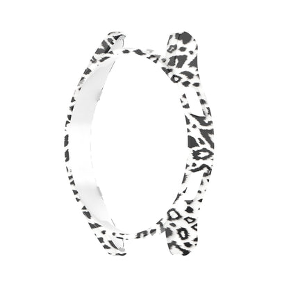 For Samsung Galaxy Watch FE 40mm Half Pack Hollow PC Watch Protective Case(White Hair Leopard) by bashfashion