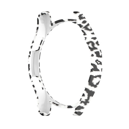 For Samsung Galaxy Watch FE 40mm Half Pack Hollow PC Watch Protective Case(White Hair Leopard) by bashfashion