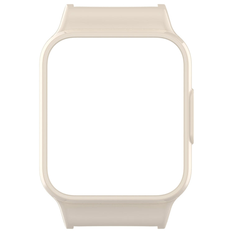 For Redmi Watch 4 Half Pack PC Watch Protective Case(Creamy White) by bashfashion