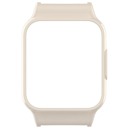For Redmi Watch 3 Active Half Pack PC Watch Protective Case(Creamy White) by bashfashion