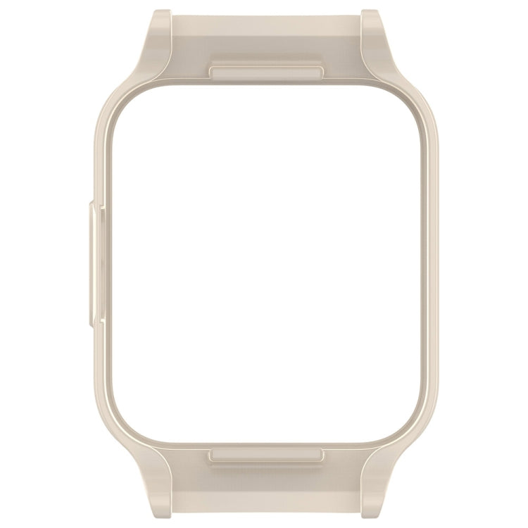 For Redmi Watch 3 Active Half Pack PC Watch Protective Case(Creamy White) by bashfashion