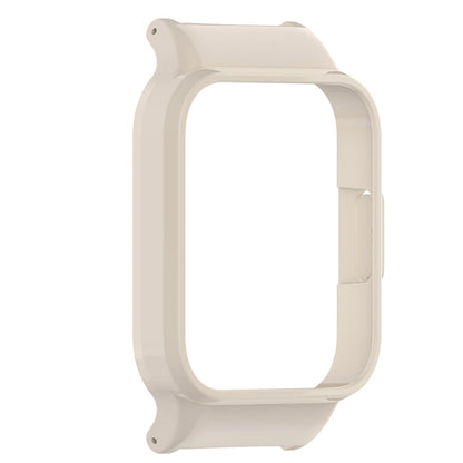 For Redmi Watch 3 Half Pack PC Watch Protective Case(Creamy White) by bashfashion