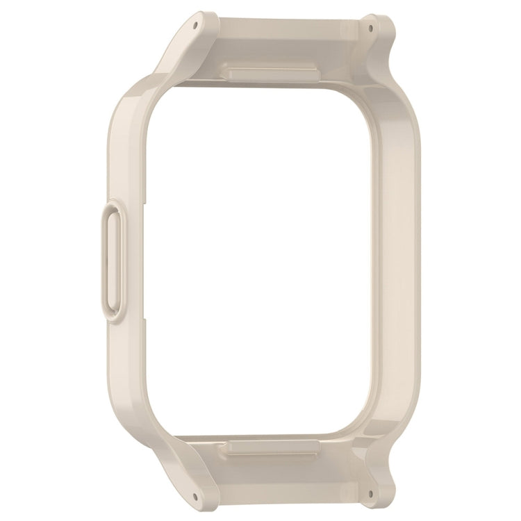 For Redmi Watch 3 Half Pack PC Watch Protective Case(Creamy White) by bashfashion