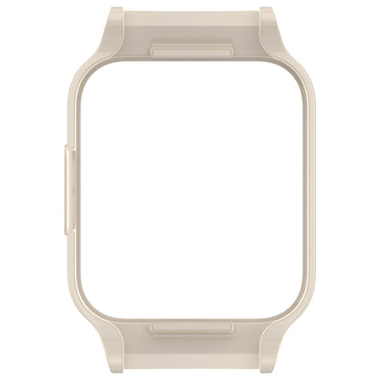 For Redmi Watch 3 Half Pack PC Watch Protective Case(Creamy White) by bashfashion