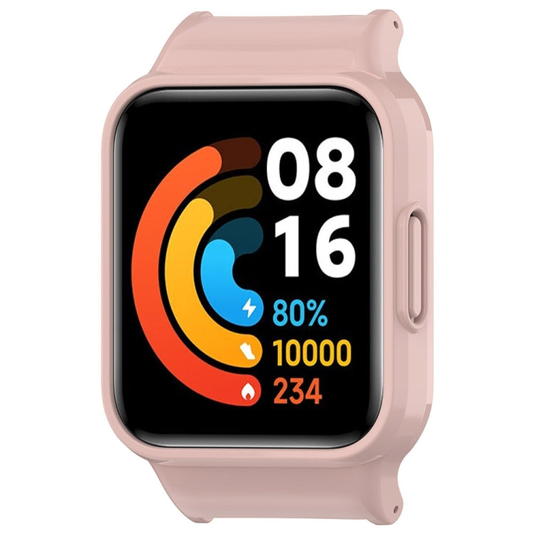 For Redmi Watch 2 Half Pack PC Watch Protective Case(Pink) by bashfashion
