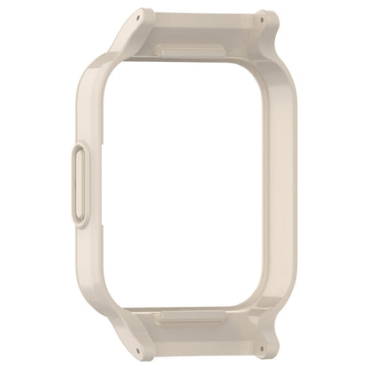 For Redmi Watch 2 Half Pack PC Watch Protective Case(Creamy White) by bashfashion
