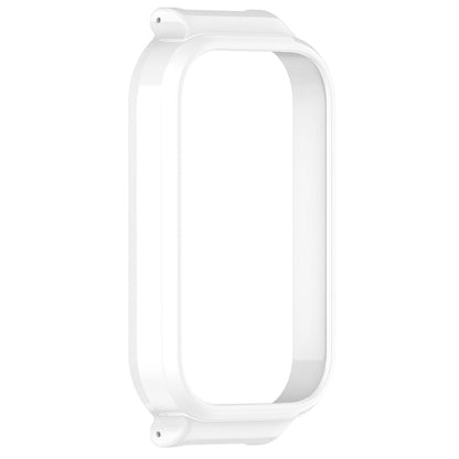 For Xiaomi Smart Band 8 Active Half Pack PC Watch Protective Case(White) by bashfashion
