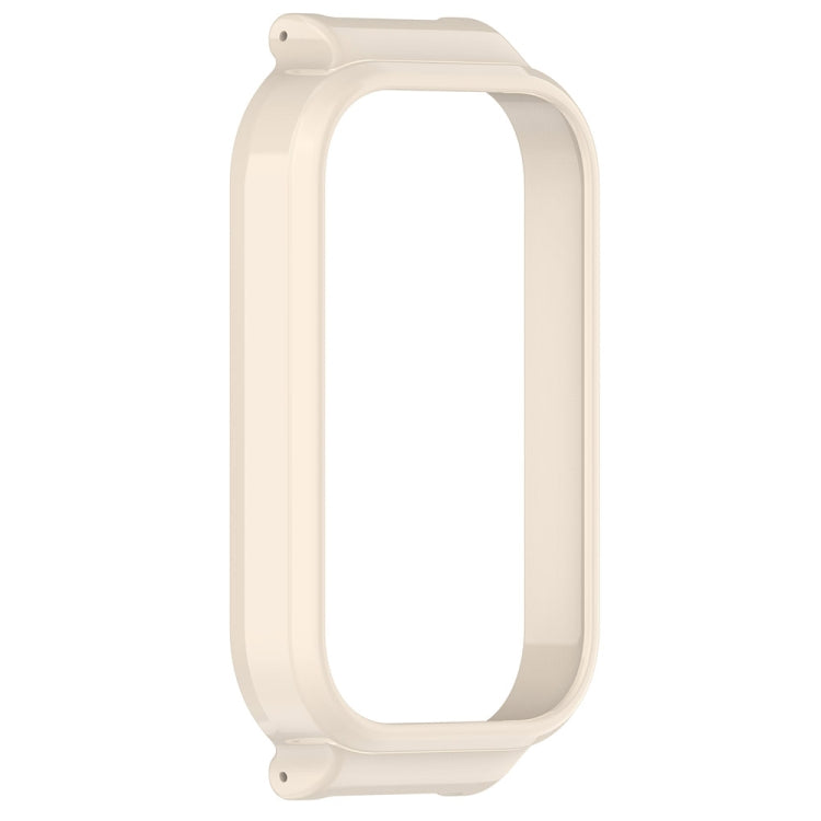 For Xiaomi Smart Band 8 Active Half Pack PC Watch Protective Case(Creamy White) by bashfashion
