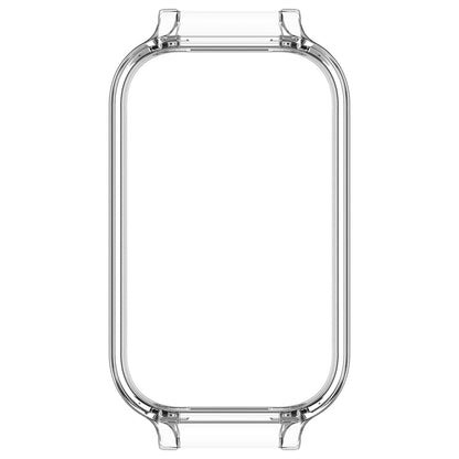 For Xiaomi Smart Band 8 Active Half Pack PC Watch Protective Case(Transparent White) by bashfashion