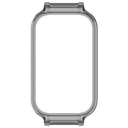 For Xiaomi Smart Band 8 Active Half Pack PC Watch Protective Case(Transparent Black) by bashfashion
