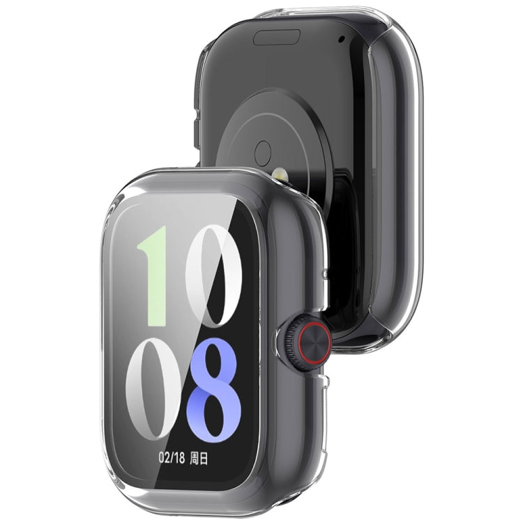 For vivo Watch GT PC + Tempered Glass Film Integrated Watch Protective Case(Transparent White) by bashfashion