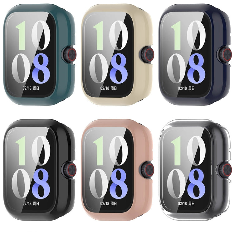 For vivo Watch GT PC + Tempered Glass Film Integrated Watch Protective Case(Pink) by bashfashion