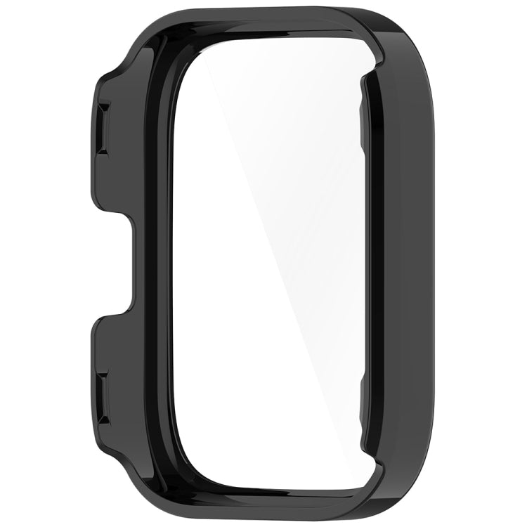 For Amazfit bip5 Unity PC + Tempered Glass Film Integrated Watch Protective Case(Black) by bashfashion