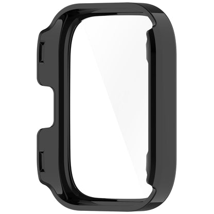 For Amazfit bip5 Unity PC + Tempered Glass Film Integrated Watch Protective Case(Black) by bashfashion