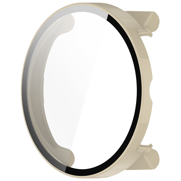 For Suunto Race PC + Tempered Glass Film Integrated Watch Protective Case(Ivory White) by bashfashion