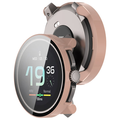 For Suunto Race PC + Tempered Glass Film Integrated Watch Protective Case(Pink) by bashfashion