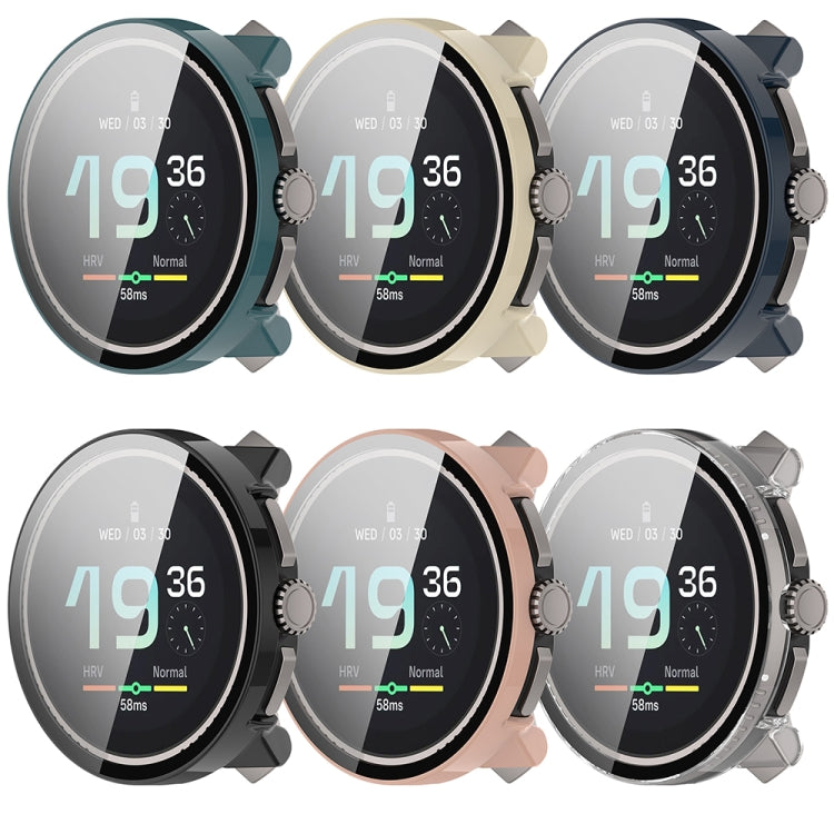 For Suunto Race PC + Tempered Glass Film Integrated Watch Protective Case(Pink) by bashfashion