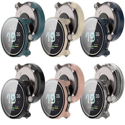 For Suunto Race PC + Tempered Glass Film Integrated Watch Protective Case(Pink) by bashfashion