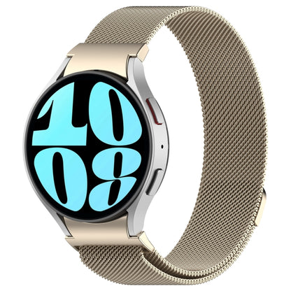 For Samsung Galaxy Watch 7 40 / 44mm Milan Magnetic Quick Release Stainless Steel Watch Band(Starlight) by bashfashion