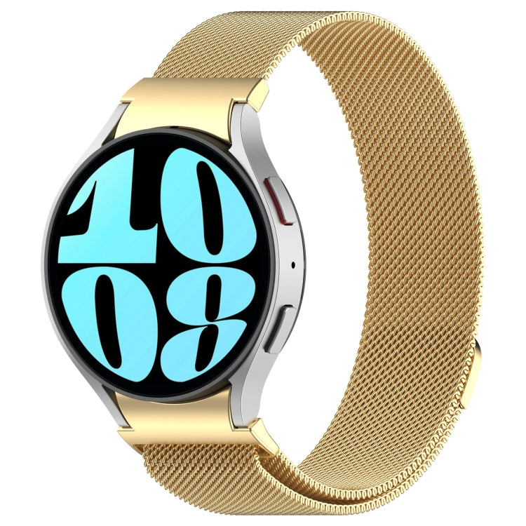 For Samsung Galaxy Watch 7 40 / 44mm Milan Magnetic Quick Release Stainless Steel Watch Band(Gold) by bashfashion