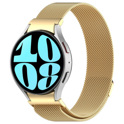 For Samsung Galaxy Watch 7 40 / 44mm Milan Magnetic Quick Release Stainless Steel Watch Band(Gold) by bashfashion