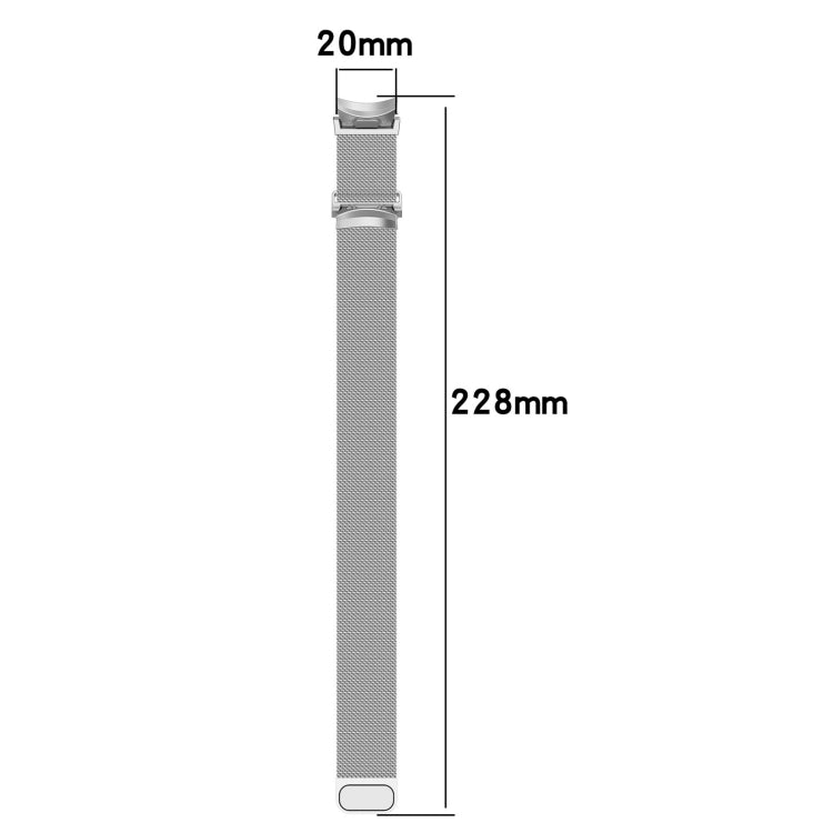 For Samsung Galaxy Watch 7 40 / 44mm Milan Magnetic Quick Release Stainless Steel Watch Band(Gold) by bashfashion