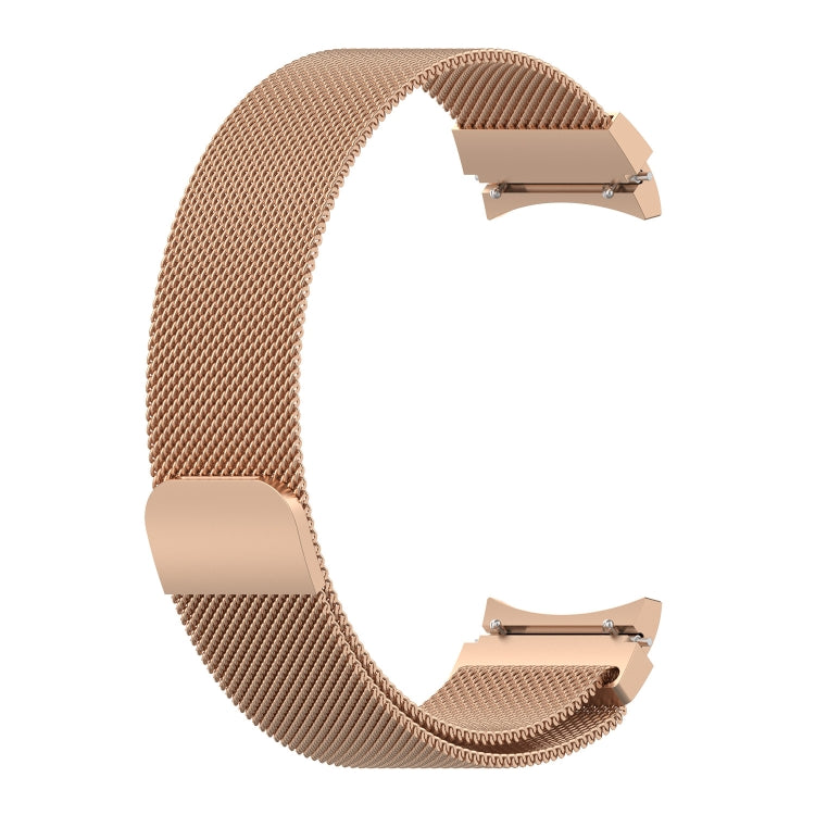 For Samsung Galaxy Watch 7 40 / 44mm Milan Magnetic Stainless Steel Watch Band(Rose Gold) by bashfashion