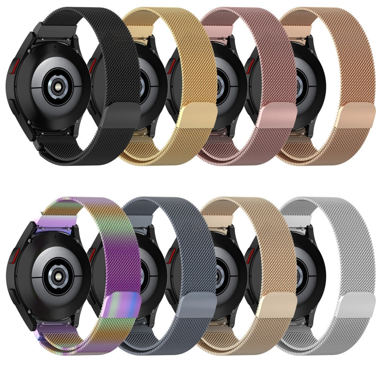 For Samsung Galaxy Watch 7 40 / 44mm Milan Magnetic Stainless Steel Watch Band(Gold) by bashfashion