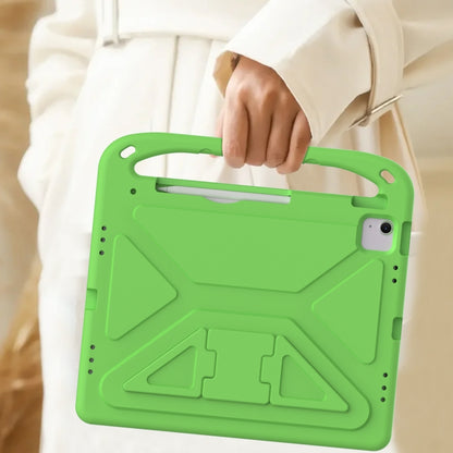 For iPad Air 13 2025 / 2024 Handle EVA Shockproof Tablet Case with Holder(Green) by bashfashion