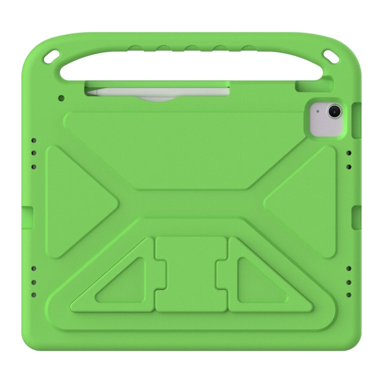 For iPad Air 13 2025 / 2024 Handle EVA Shockproof Tablet Case with Holder(Green) by bashfashion