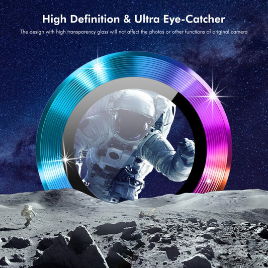 For iPhone 16 Pro / 16 Pro Max ENKAY 9H Rear Lens Aluminium Alloy Tempered Glass Film(Colorful) by ENKAY