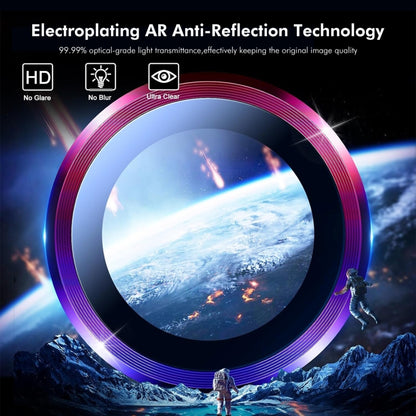 For iPhone 16 Pro / 16 Pro Max ENKAY Hat-Prince AR 9H Rear Lens Aluminium Alloy Tempered Glass Film(Silver) by ENKAY