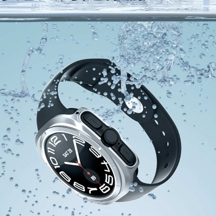 For Samsung Galaxy Watch Ultra 47mm / Ultra 2025 Hollowed PC Watch Protective Case(Black) by bashfashion