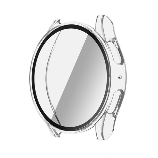 For Samsun Galaxy Watch 7 40mm PC + Tempered Film Integrated Watch Protective Case(Transparent) by bashfashion