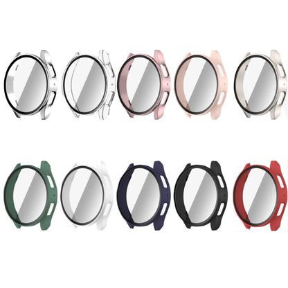 For Samsun Galaxy Watch 7 40mm PC + Tempered Film Integrated Watch Protective Case(Red) by bashfashion