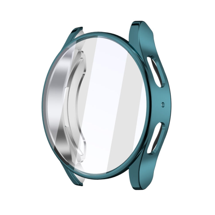 For Samsun Galaxy Watch 7 40mm Full Coverage TPU Electroplated Watch Protective Case(Cyan) by bashfashion