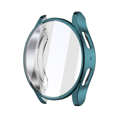 For Samsun Galaxy Watch 7 40mm Full Coverage TPU Electroplated Watch Protective Case(Cyan) by bashfashion