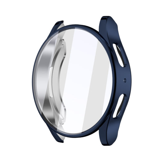 For Samsun Galaxy Watch 7 40mm Full Coverage TPU Electroplated Watch Protective Case(Midnight Blue) by bashfashion