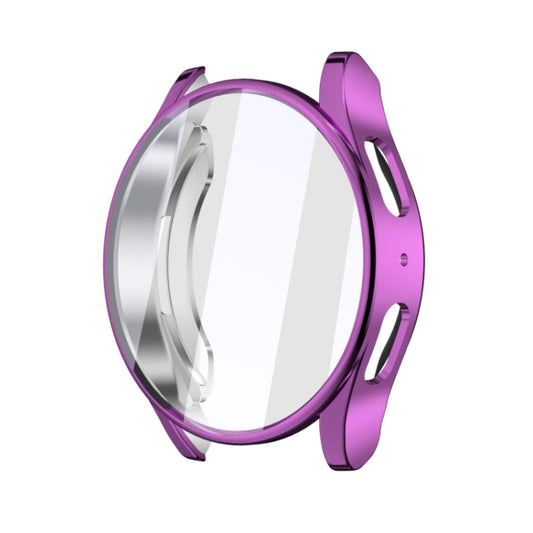 For Samsun Galaxy Watch 7 40mm Full Coverage TPU Electroplated Watch Protective Case(Purple) by bashfashion